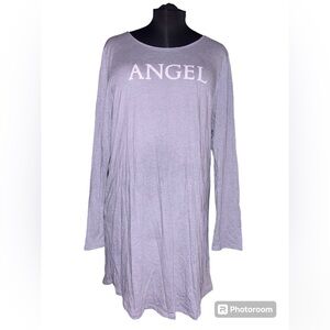 Victoria’s Secret Grey Angel Long Sleeve Nightgown Size XL